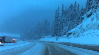 Driving the Smasher on the Coquihalla highway mid winter 2011 [upl. by Lebasy]