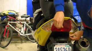 The Correct Way to change Tmax 500 Tail Light Bulbs [upl. by Reisfield]