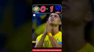 Al Nassr vs Al Hilal 🥶🔥  Ronaldo Hattrick  Riyadh Season Cup 2024 shorts football youtube [upl. by Tallula877]