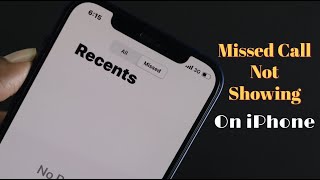 How to Fix iPhone Not Showing Missed Calls on My Screen [upl. by Thomasin]