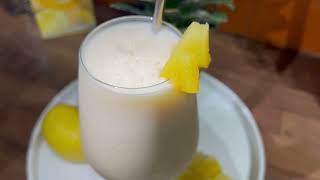 How to Make a Delicious Virgin Pina Colada  Halal Recipe  Easy and Quick Summer Drink [upl. by Holbrooke]