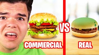 Reacting To COMMERCIALS vs REAL LIFE FOOD Insane [upl. by Stephan]