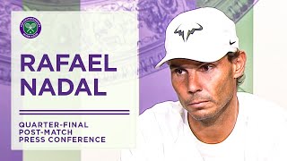 Rafael Nadal QuarterFinal Press Conference  Wimbledon 2022 [upl. by Notliw]