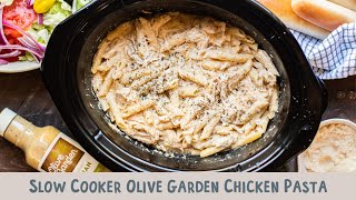 Slow Cooker Olive Garden Chicken Pasta Fun and new recipe to try [upl. by Hseyaj]