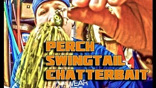 How to make a perch Poison Swingtail Jig Chatterbait [upl. by Hannahs]