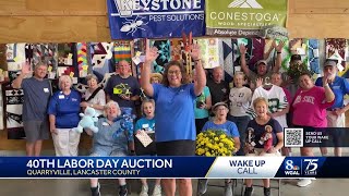 40th Labor Day Auctioneers share a Wake Up Call for WGAL News 8 Today [upl. by Cesaria]