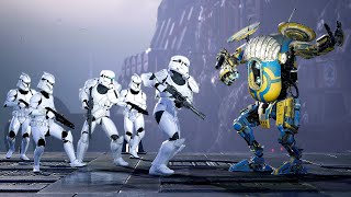 Clone Wars Simulation Battle  STAR WARS JEDI FALLEN ORDER NPC Wars [upl. by Feola975]