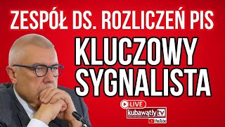 ZESPÓŁ DS ROZLICZEŃ PIS  KLUCZOWY SYGNALISTA ARKADIUSZ CICHOCKI ROMAN GIERTYCH PYTA [upl. by Eurd41]