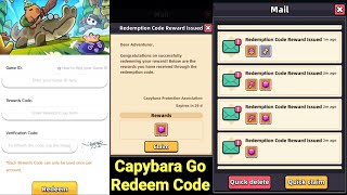 Capybara Go REDEEM CODE [upl. by Ahsikit754]