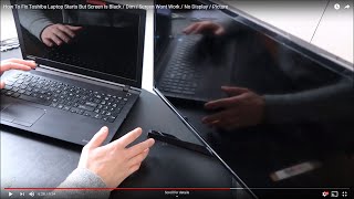 How To Fix Toshiba Laptop Black Screen Error  Computer Starts But Screen Black Fix [upl. by Cash]