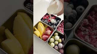 Make frozen fruit with me asmr food asmrfood satisfying fruit yogurt healthyfood lifestyle [upl. by Clemmy]