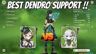 Best dendro support for kinich  emilie vs nahida who is best for kinich [upl. by Boleyn]