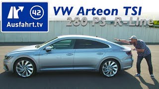 2017 Volkswagen Arteon 20 TSI 280 PS 4M RLine  Fahrbericht der Probefahrt Test Review [upl. by Assitruc]