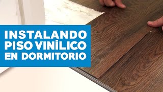 Cómo instalar piso vinílico en dormitorio [upl. by Ecnarretal358]