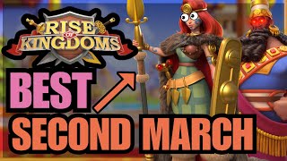 Which Troop has the BEST Second March for YOU Cavalry Infantry Archers Rise of kingdoms [upl. by Oam586]