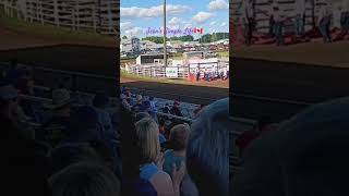 AWESOME CHUCKWAGON RACE shortvideo rodeo stampede fun [upl. by Aisined]