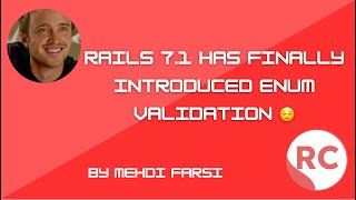 Rails 71 has finally introduced enum validation 👊 [upl. by Putscher]