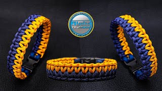 Learn How to Make a Paracord Bracelet Beautiful Elegant Thin Paracord Solomon Cobra Modified Knot [upl. by Combs]