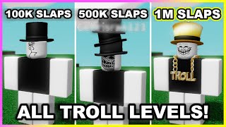 ALL SLAP PHASES of SLAPSTICK GLOVE in SLAP BATTLES ROBLOX [upl. by Rickard]