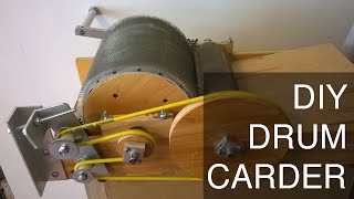 DIY Drum Carder  Full Plans on Etsy [upl. by Aynam]