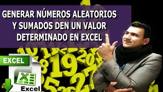 Generar números aleatorios y sumados den un numero determinado con solver en excel [upl. by Hambley585]