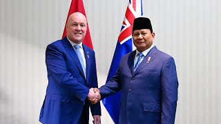 Pertemuan Bilateral Presiden Prabowo dengan PM Selandia Baru Christopher Luxon Lima 15 Nov 2024 [upl. by Denys]