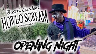 HowlOScream 2023 Opening Night  INSIDE THE HOUSES at Busch Gardens Williamsburg [upl. by Redliw]