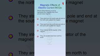 TOP 50 MCQ Magnetic Effects of Electric Current Part 13 [upl. by Secilu]