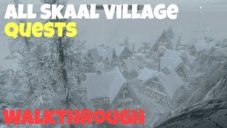 Skyrim SE All Skaal Village Quests Walkthrough [upl. by Gen]