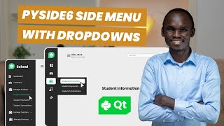 Python Expandable SideBar With SubMenus DropDowns and Context Menus  Pyside6  PyQt6 2024 [upl. by Airamesor]