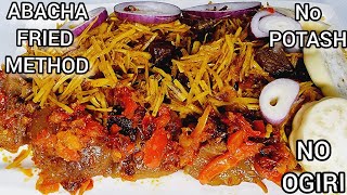 Abacha RecipeHow To Prepare Abacha Without PotashOgiri AfricanSaladRecipe [upl. by Iturk]