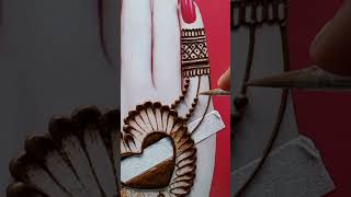 Beautiful mehndi design simply short video back hand mehndi scissor sa dil 💖 mehndi new2024sonam [upl. by Atteyram490]