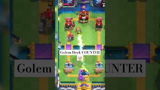 golem deck counter 🤯  log bait deck  shorts battleroyale supercell [upl. by Shaver69]