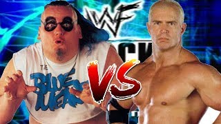 WWF Smackdown 1 Hidden Characters The Blue Meanie CAW vs Hardcore Holly [upl. by Bergeman821]