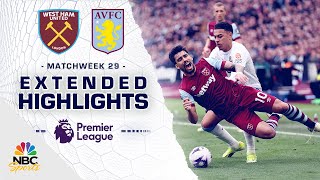 West Ham United v Aston Villa  PREMIER LEAGUE HIGHLIGHTS  3172024  NBC Sports [upl. by Layton]