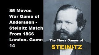 Game 14 Anderssen vs Steinitz  London 1866 35 [upl. by Akimahc]