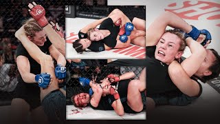 Bellator 293 Highlight Cat Zingano defeats Leah McCourt in a back and forth war [upl. by Penny]