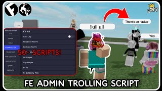 FE Admin Trolling Script  ROBLOX SCRIPTS  Troll All Players  Fluxus • Delta [upl. by Acinorrev516]