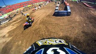 GoPro HD Nick Paluzzi Practice  Las Vegas Monster Energy Supercross 2011 [upl. by Yim454]