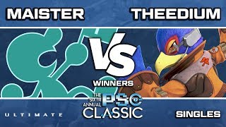 PSG Classic 2019 Smash Ultimate Maister MrGame and Watch vs Theedium Falco Winners Round 3 [upl. by Setiram327]