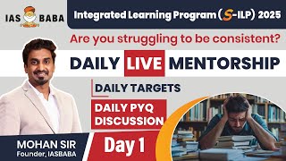 POLITY DAY1 DAILY PYQ DISCUSSION DAILY LIVE MENTORSHIP SILP 2025 [upl. by Frisse]