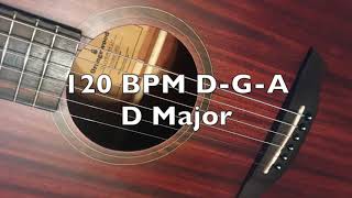 D Major Backing Track  120 BPM DGA Country Backing Track  3 Chords in D  Jam Track [upl. by Menken]