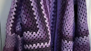 ADULT HEXAGON CARDIGAN LONG METELLUS CROCHET [upl. by Holt341]