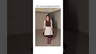 Real life Cinderella urfijaved cinderella disney princess edit bollywood trending [upl. by Grannia328]