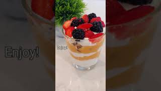 Yogurt Pudding Parfait  5 Minutes Dessert [upl. by Notnad]