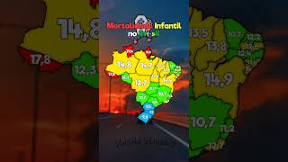 ● Mortalidade Infantil no Brasil  mapper map geography maps mapping shorts [upl. by Giorgio]