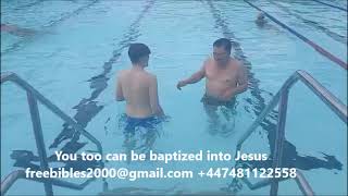 Baptism into Jesus without need for a church anywhere in the UK [upl. by Hardden]