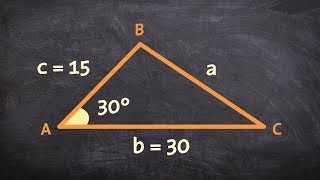 Using the law of cosines for a triangle with SAS [upl. by Teahan]