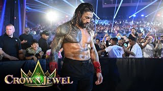 Roman Reigns makes stunning entrance as The OTC Crown Jewel 2024 highlights [upl. by Thatch]