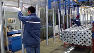 Process of making wire mesh fence in bulk Korean fence manufacturing factory [upl. by Anh]